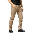 thumbnail image 2 of Men's Cargo Pants Tactical Work Pants Water Resistant Stretch Utility Trousers for Hiking Outdoor with 6 Pockets, 2 of 8