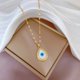 thumbnail image 1 of Collar con colgante de mal de ojo para mujer, gargantilla de acero inoxidable de Color dorado, joyería de boda y Navidad, regalo BFF, 1 of 3