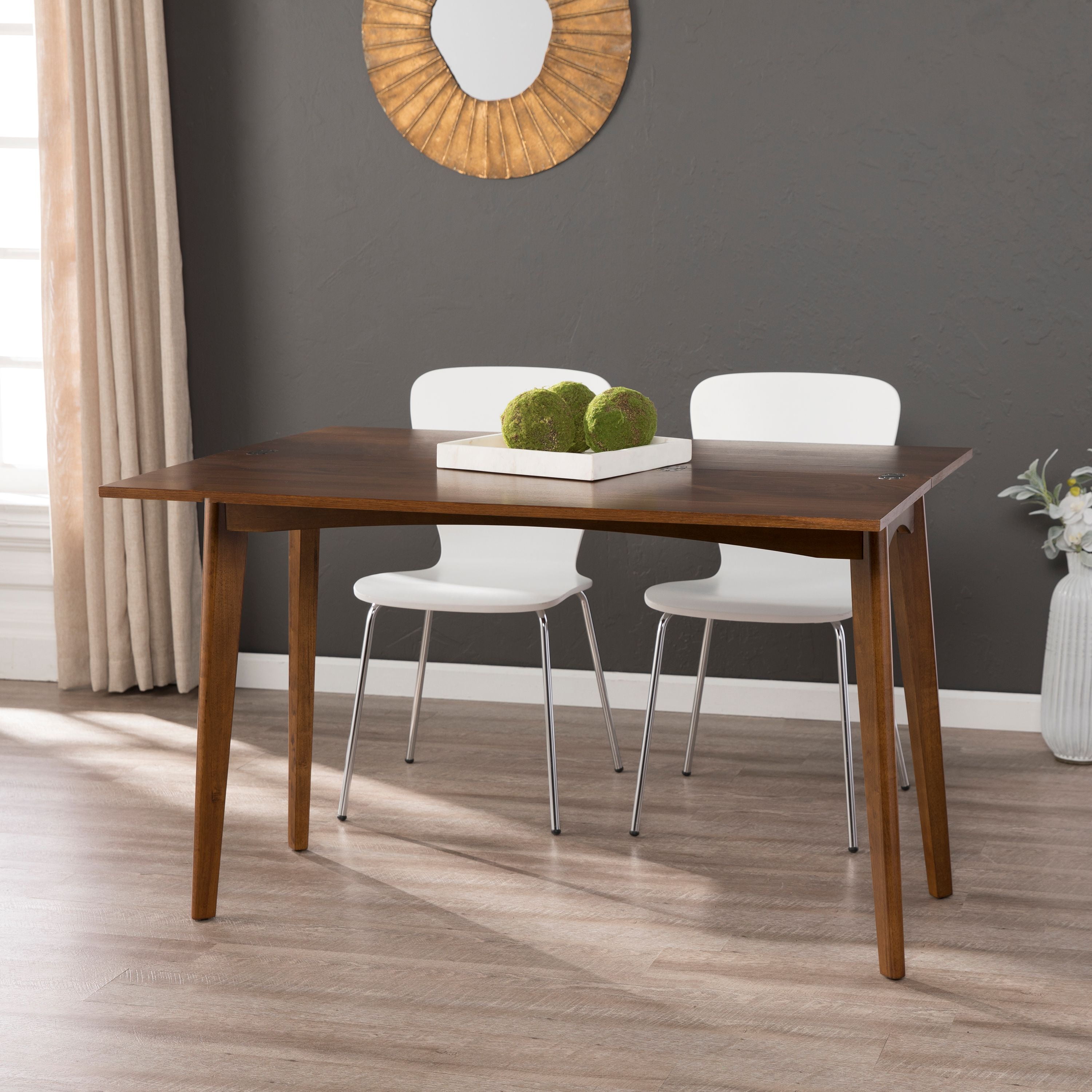 Vandil Convertible Console To Dining Table Midcentury Modern Vandil Convertible Console To Dining Table Midcentury Modern Whiskey Maple