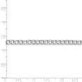 thumbnail image 5 of Real 14kt White Gold 4.3mm Semi-Solid Curb Chain; 20 inch; Lobster Clasp; for Adults and Teens; for Women and Men, 5 of 5