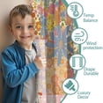 thumbnail image 3 of Blackout Kids Curtains,Pioneer Flower Childrens Insulated Curtains Set Of 2,Bedroom Essentials,Toddler Room Decor 42x54in(106x137cm), 3 of 4