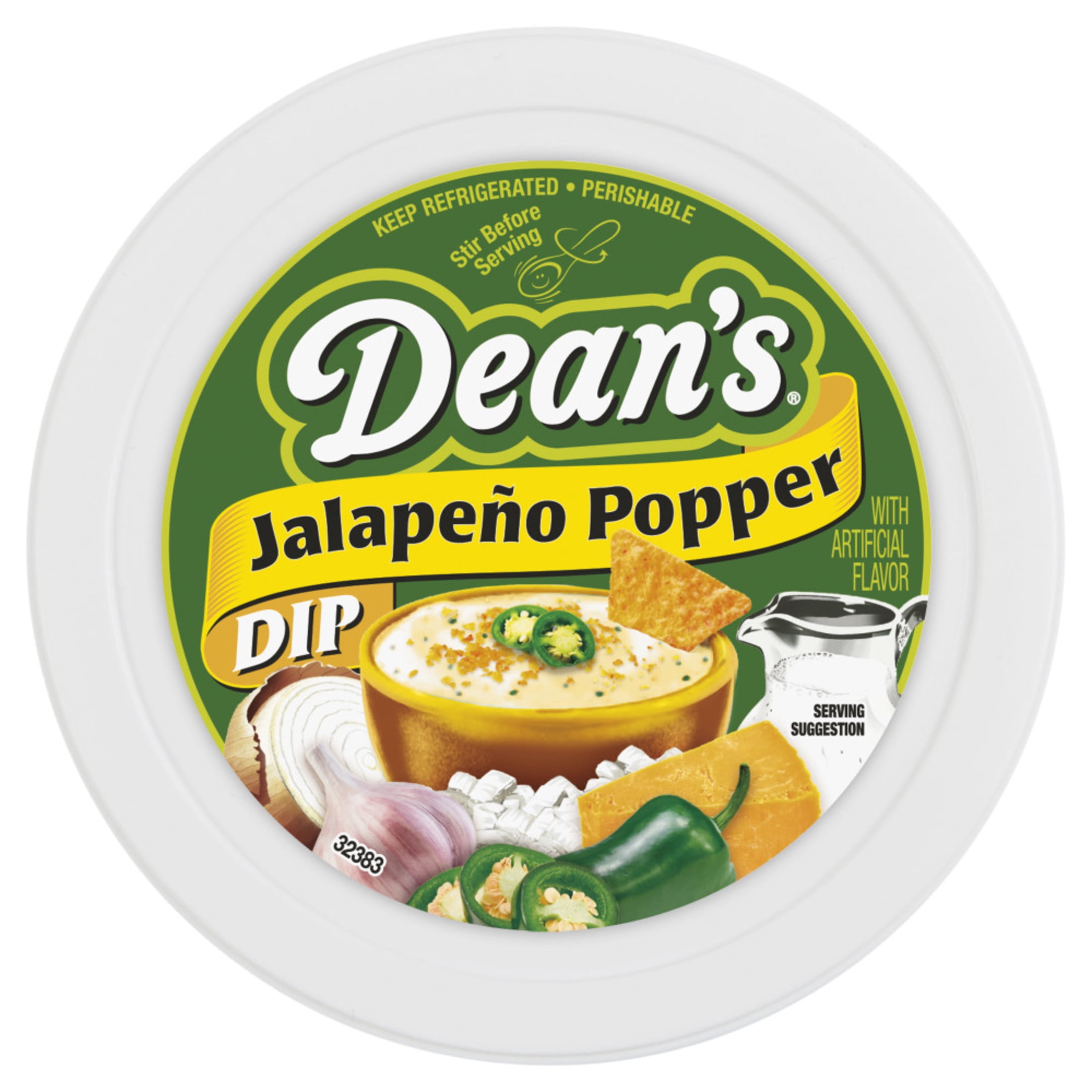 Dean's Jalapeno Popper Dip 16 oz - Gluten-Free & No Trans Fats