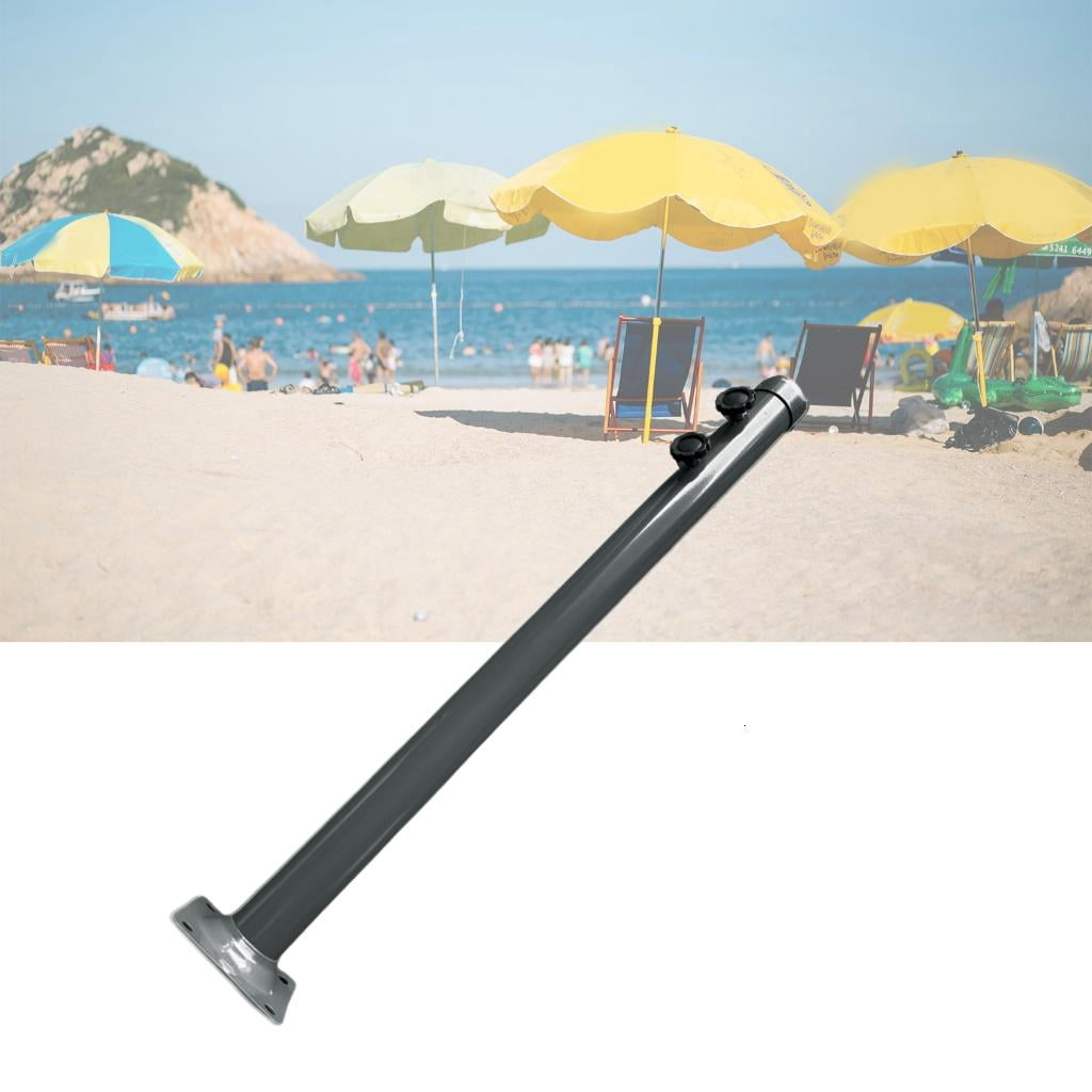 Yihuala Outdoor Umbrella Base Accessory Iron Umbrella Stand Tube Umbrella Base Cylinders Metal Stability for poolsides Shade