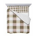 thumbnail image 7 of Quilts Twin Size Bedding Set, Brown Plaid Lightweight Quilted Comforter, Spring Summer Farmhouse Buffalo Checkered Soft Reversible Bedspread Coverlet with Pillow Covers for All Season, 68" x 86", 7 of 7
