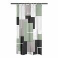 thumbnail image 2 of Geometric Shower Curtain Geometric Waterproof Shower Curtain Set Minimalism Shower Curtain Liner with Hooks Machine Washable Modern Decorative Polyester Cloth Shower Curtains for Bathroom, 2 of 5