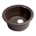 thumbnail image 1 of Alfi Brand AB1717DI-C Drop-In Granit Composite 17 Po Évier de Cuisine Simple Bol en Chocolat, 1 of 9