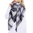 thumbnail image 6 of Women'S Villus Scarves, Summer Spring Scarves Stole Wraps Wraps Wraps Neckerchiefs Triangle Scarf Air Conditioning Shawl-Lattice, 6 of 6