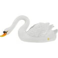 thumbnail image 2 of FUTUREORYY Swan Figurine Resin White 1Set 11x4.9In, 2 of 5