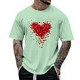 thumbnail image 2 of Wavsuf Graphic T Shirts Men Tees Short Sleeve Round Neck T Shirt Mint Green Size M, 2 of 5