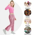 thumbnail image 6 of LOLANTA Girls Sequin Flare Pants Sparkle Bell Bottoms Kids Elastic Waist Glitter Disco Dance Trousers, 6 of 8