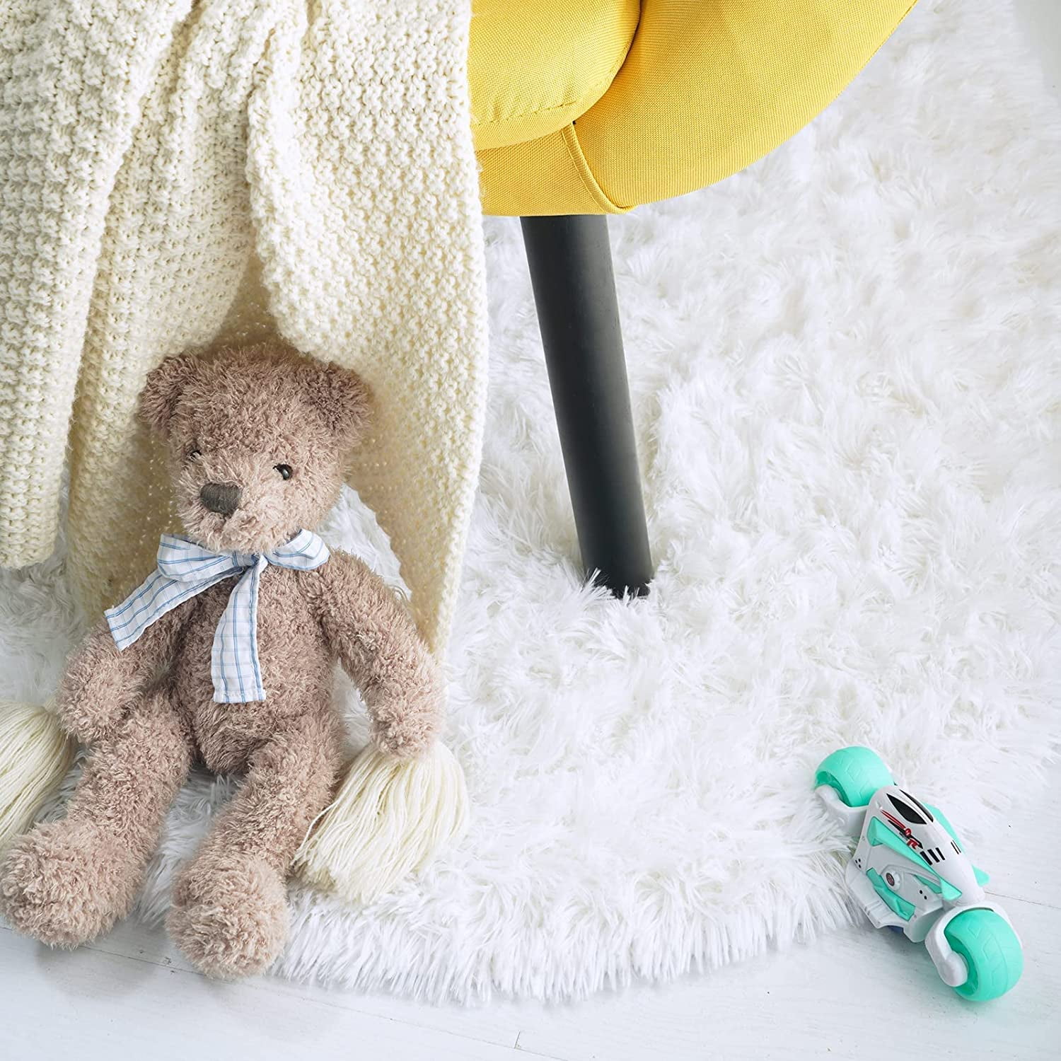 Teddy bear cheap rug grey