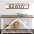 thumbnail image 6 of Highland Home "Howdy" Decorative Indoor/Outdoor Pallet Wood Sign, 6 of 7