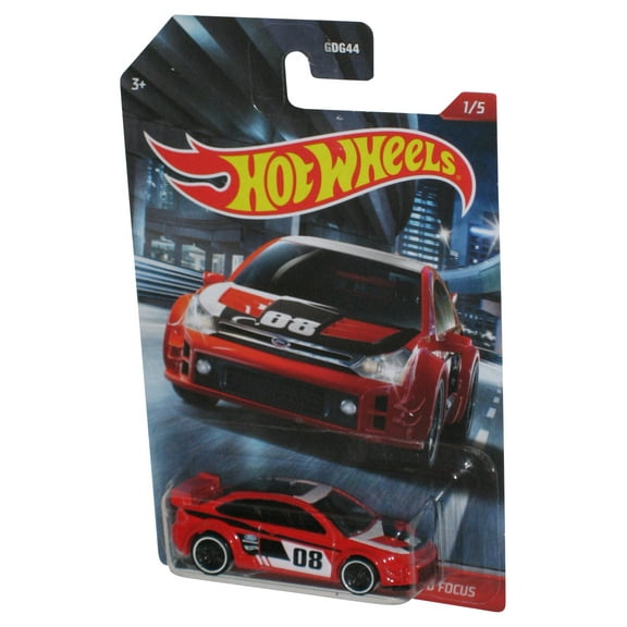Hot Wheels Red '08 Ford Focus (2020) Mattel Die-Cast Toy Car 1/5
