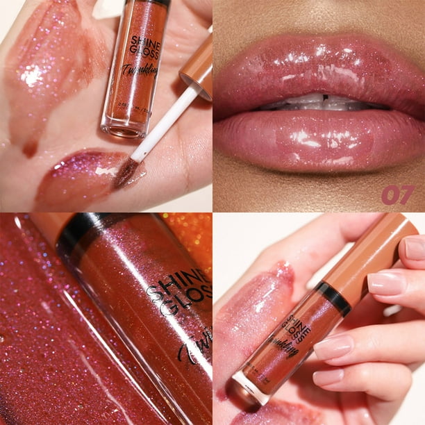Fiudx Brillo de Labios, Labios de Lactancia, Brillo Perlado, Acabado Transparente Glossy Smile, Hidratante y Reconfortante Velvet Kiss, Diseño de Capas Personalizado, Glamour Diario para Ocasiones Es