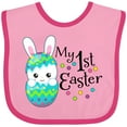thumbnail image 3 of Inktastic My First Easter- Bunny in an Egg Boys or Girls Baby Bib, 3 of 4