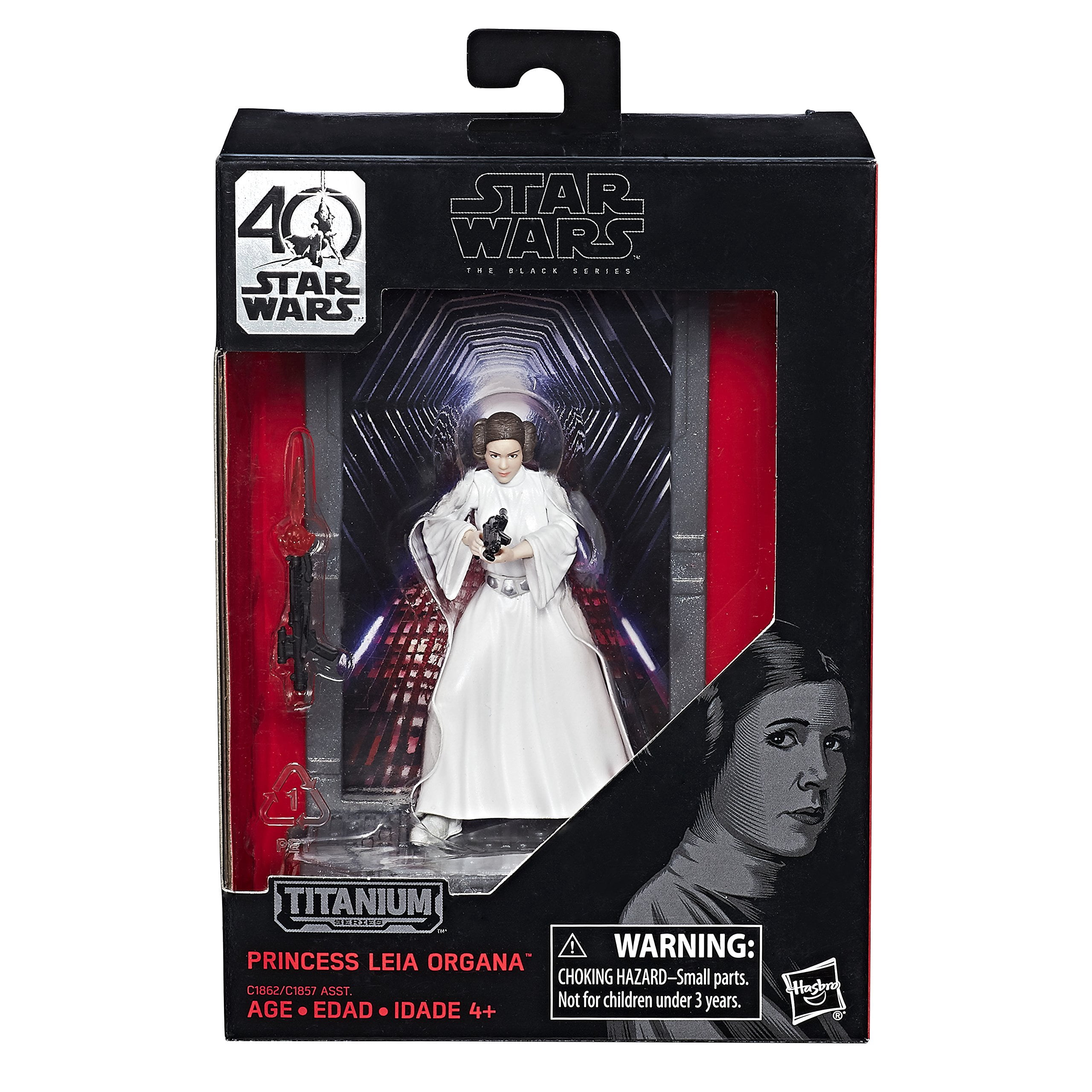 Star Wars The Black Series Titanium Series Princess Leia, 3.75-inch