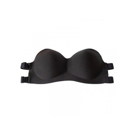 Women Bra Without Rims Comfortable Invisible Strapless Gathered Tube (Best Comfortable Strapless Bra)
