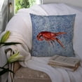 thumbnail image 3 of Carolines Treasures 8231PW1414 Crawfish Decorative Canvas Fabric Pillow, 14Hx14W, multicolor, 3 of 4