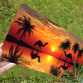 thumbnail image 5 of 1 Pcs 2D Flat License Plate Covers & Frames, Sunset with Camels For Decorative Front, Waterproof For Decoration Aluminum License Plate Covers & Frames Cover For Men Women, 12" X 6", 5 of 6