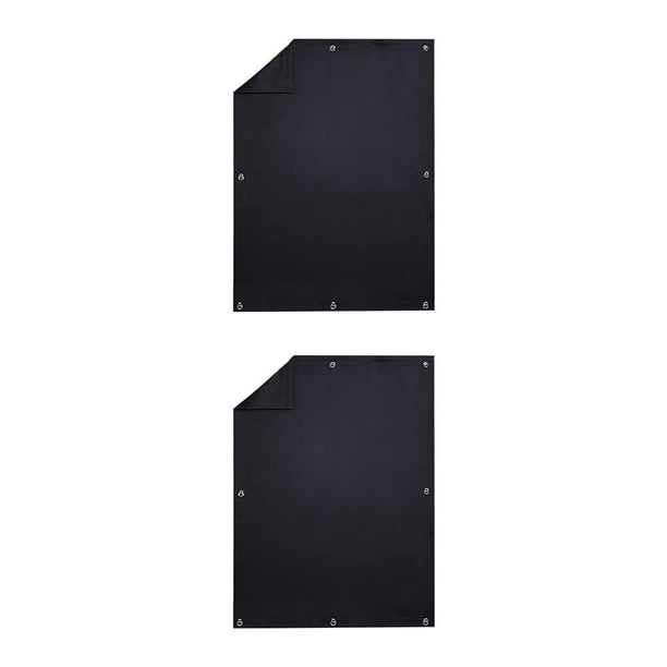 Inteprter Cortina portátil, protección total contra la luz, parasol ciego, cortina de viaje, cortina recortable para dormitorio, 41x64cm 41x64cm 2piezas