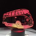 thumbnail image 1 of XYCCA School Bus 3D Illusion XYCCA Table Lamp Night Light Touch Sensor 7 Colors Change Effect Holiday Gifts, 1 of 3