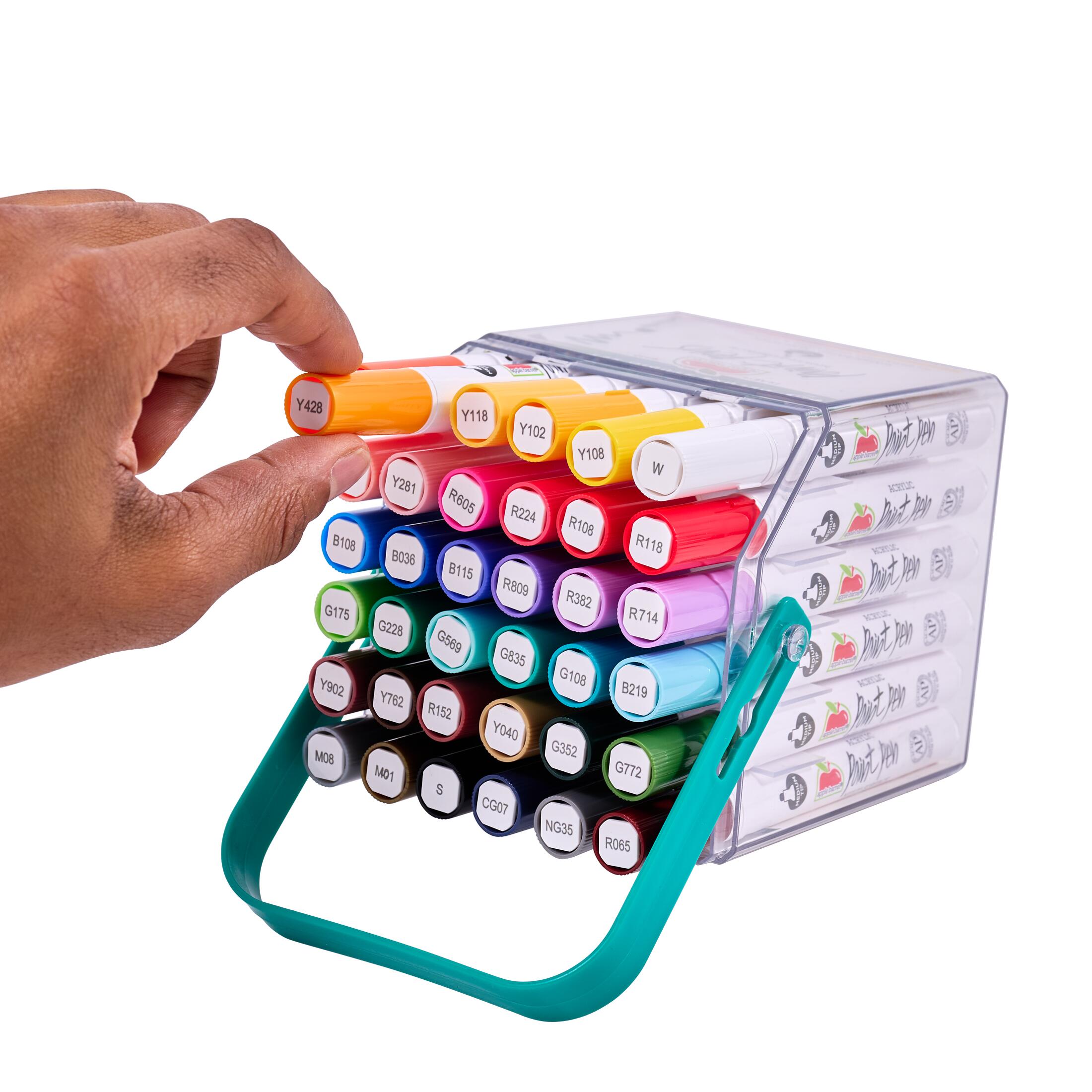 Apple Barrel Multi-Surface Paint Pens Deluxe Studio Set, 36-Piece photo 2