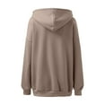 thumbnail image 4 of XINXIAOO Womens Hoodies Long Sleeve Hoodie Womens Pullover Sweatshirts Soft Hoodie Khaki Sweatshirts for Women Womens Fall Jackets Women's Clothing, 4 of 8