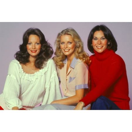 Cheryl Ladd and Jaclyn Smith and Kate Jackson in Charlie's Angels smiling studio portrait for season 3 24x36 Poster