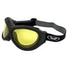 Global Vision Big Ben Motorcycle Goggles (Black Frame/Yellow Lens)