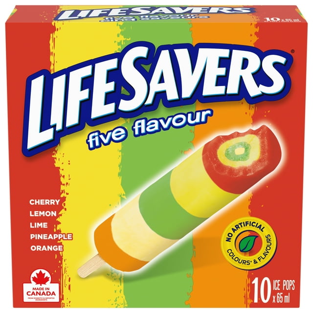 LIFESAVERS Pops Glacés Cinq Saveurs 10 x 65 ml