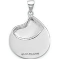 thumbnail image 3 of Sterling Silver Rhodium-Plated Abalone Live The Life You Love Pendant (Width 24.3) (Length 34.5) - Jbsp, 3 of 5