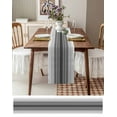 thumbnail image 3 of Gradient Black Grey Stripe Table Runner-70 Inch Long Modern Abstract Geometric Table Runners Linen Burlap Tablerunner for Kitchen Dining Room Holiday Party, 3 of 9