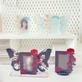 thumbnail image 7 of Tnobhg Acrylic Kpop Photocard Holder Rose Lily Flower Theme Heavy Duty Standing Mini Idol Photo Stand Picture Display Frame Table Decoration, 7 of 7