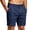 Navy_003, variant on Domuza Mens Linen Shorts Casual Pleated Front Summer Lightweight Breathable Vacation Beach Shorts with Pockets White L