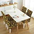 thumbnail image 3 of Sunflower Chair Covers for Dining Room Set of 4, Stretch Dining Chair Cover 4 Pieces, Washable Kitchen Parsons Chair Slipcovers 4 Pack, Removable Seat Protector for Home and Party, 3 of 5