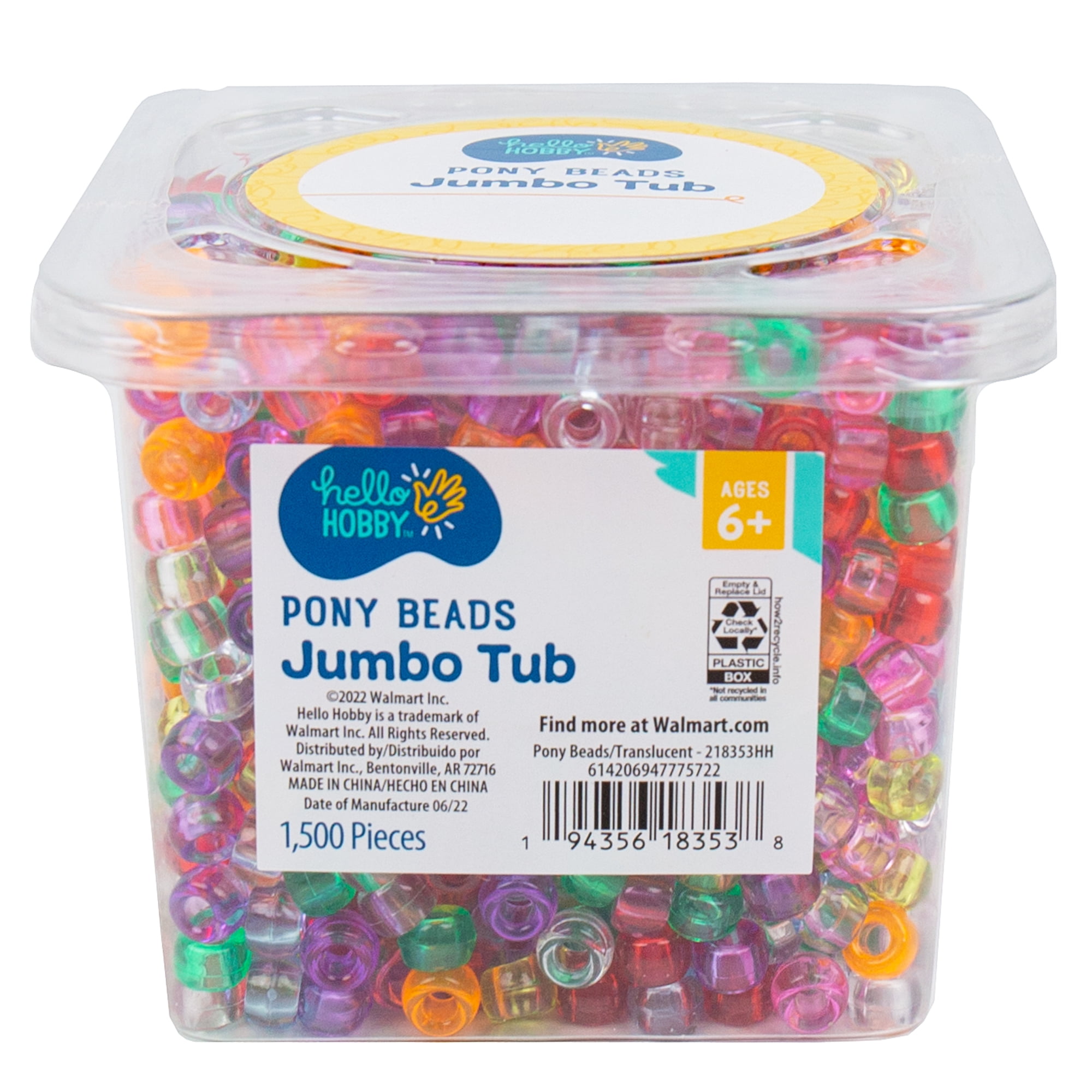 Hello Hobby Pony Beads Jumbo Tub