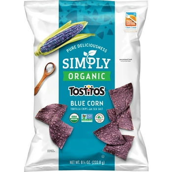 Simply Tostitos  Blue Corn Tortilla Chips, 8.25 oz Bag