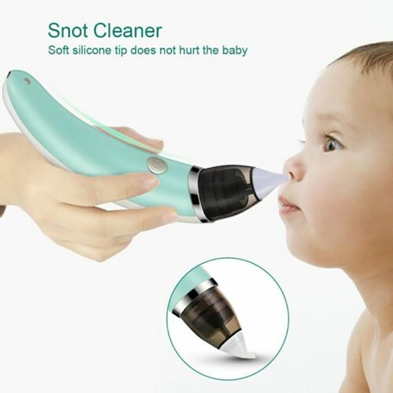 Nasal Aspirator Vacuum Suckers Silicone Baby Nose Mucus Snot Cleaner Soft Tips 