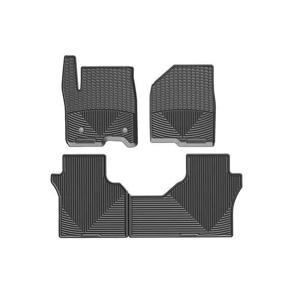 WeatherTech All-Weather Floor Mats compatible with Silverado 1500, Sierra 1500 Limited, Silverado 1500 LTD, Sierra 2500HD/3500HD, Sierra 1500 - 1st & 2nd Row, Black