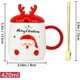 thumbnail image 4 of Christmas Coffee Mug, Merry Christmas Santa Clause Cups Mug With Lid Spoon And Gift Box Novelty Ceramic Tea Milk Cups, 4 of 5