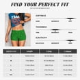 thumbnail image 5 of Rateoe Green Glitter Printed Power Workout Shorts for Women Tummy Control Squat Proof Ribbed Thick Seamless Scrunch Active Short-Small, 5 of 8