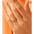 thumbnail image 3 of vylahjewellery 1.50 CT Special Baguette Cut Ring Moissanite Diamond Engagement Ring 14K Rose Gold Handmade Jewelry, 3 of 5