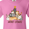 thumbnail image 4 of Inktastic Merry Catmas with Cat Tree and Yellow Star Youth T-Shirt, 4 of 5