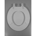 Mainstays White Round Molded Wooden Toilet Seat
