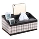 thumbnail image 1 of Caja de pañuelos de cuero multifuncional, mesa de centro, escritorio, caja de almacenamiento para mandos a distancia, 1 of 5