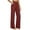 Wine #8, variant on WULMLEO Straight Leg Yoga Pants Women High Waisted Soft Leggings with Pockets Office Dress Work Slacks Comfy Stretch Trousers Beige XL