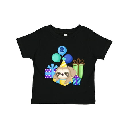 

Inktastic 2nd Birthday Sloth Gift Toddler Boy or Toddler Girl T-Shirt