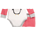 thumbnail image 3 of First Impressions Infant Boy's Cotton Penguin Bodysuit and Pants Set White Size 0-3 months, 3 of 3