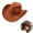 Orange, variant on Womens Western Cowboy Hats Studded Pinched Cowgirl Caps Wide Brim Fedoras Beanies with Belt Buckle Party Outdoor Activity Head Wear