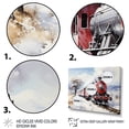 thumbnail image 3 of Designart "Countryside Charm Red and White Train" Performing Arts Framed Wall Art Decor - Modern Farmhouse Red Transportation Train Entryway Framed Wall Art Print, 3 of 6